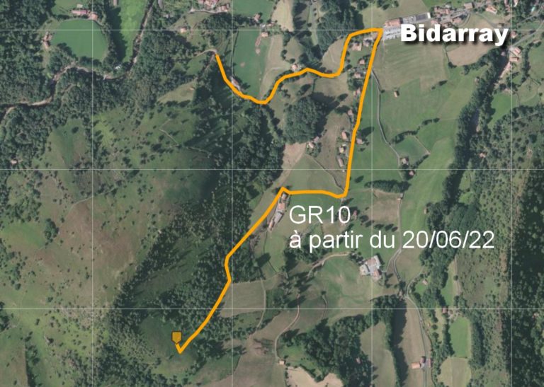 Bidarray : Fin de la déviation provisoire du GR10