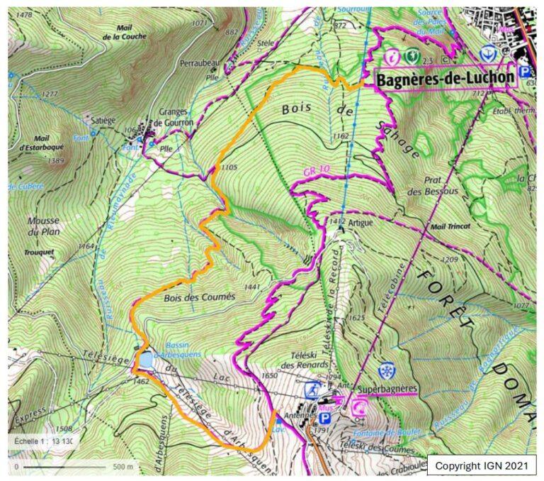 Déviation Provisoire du GR10 à Bagnères-de-Luchon