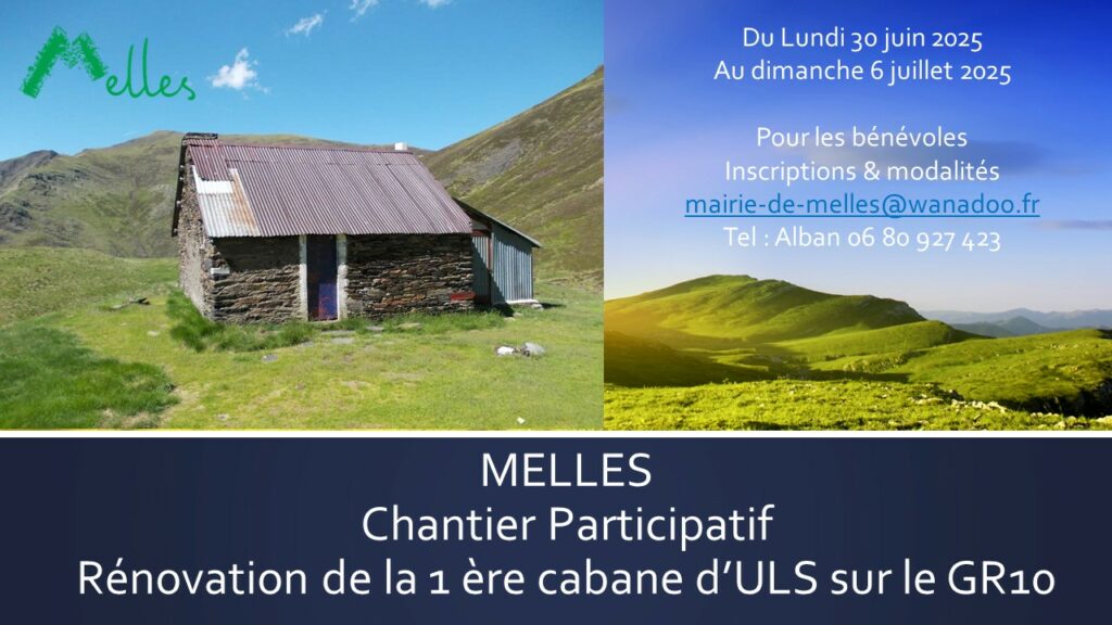 Rénovation de la cabane d'Uls sur le GR10